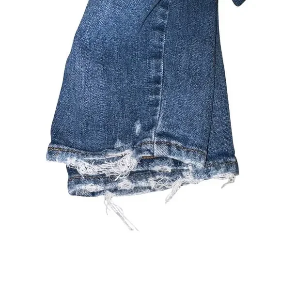 Paige 26 Waist Hoxton Distressed  Crop Skinny Legging Jeans Msrp. $219 - Picture 8 of 9